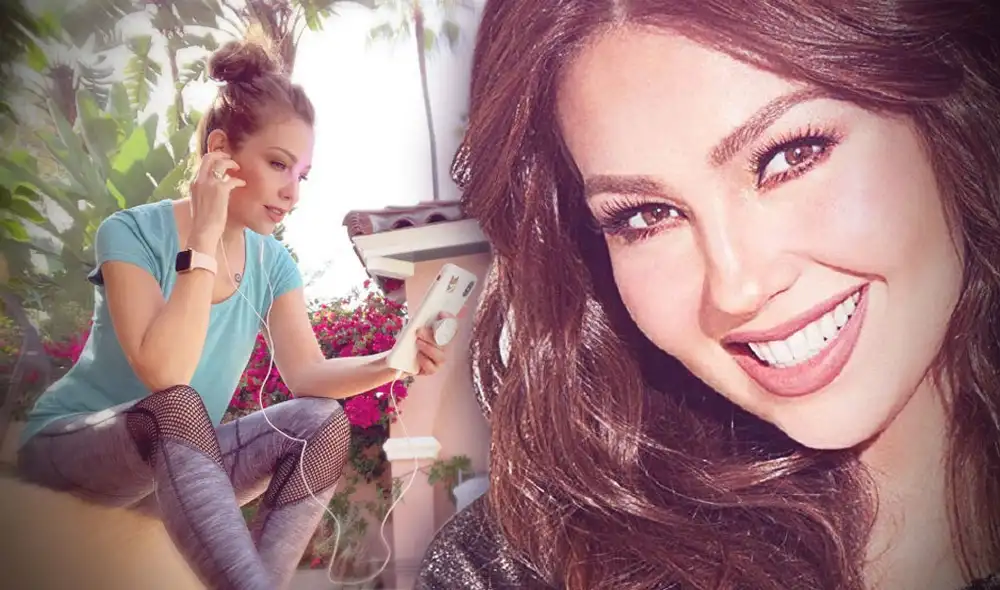 Thalía anima a sus seguidores a realizar ejercicios durante el aislamiento social. Foto: Composición Thalía anima a sus seguidores a realizar ejercicios durante el aislamiento social. Foto: Composición
