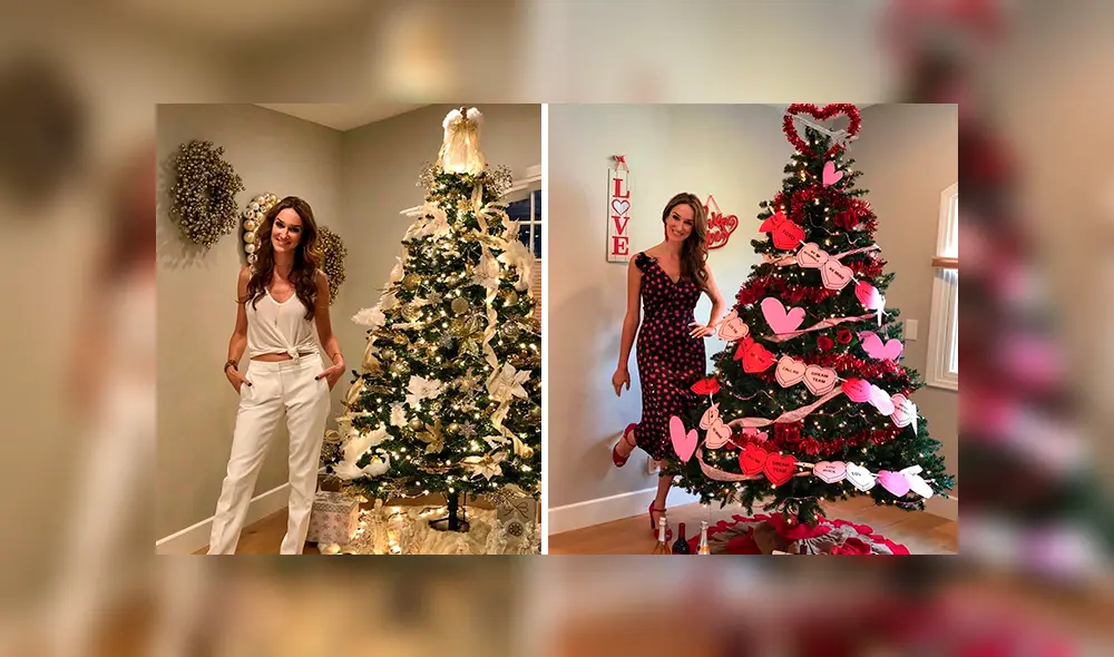 En Facebook, una mujer decidió adornar su árbol de Navidad de diferentes maneras acorde a las celebraciones del año.