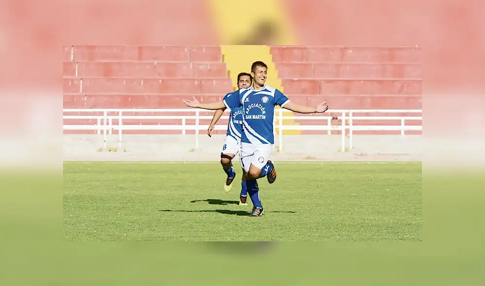Golazo. Luego del golazo convertido, el festejo fue mejor.