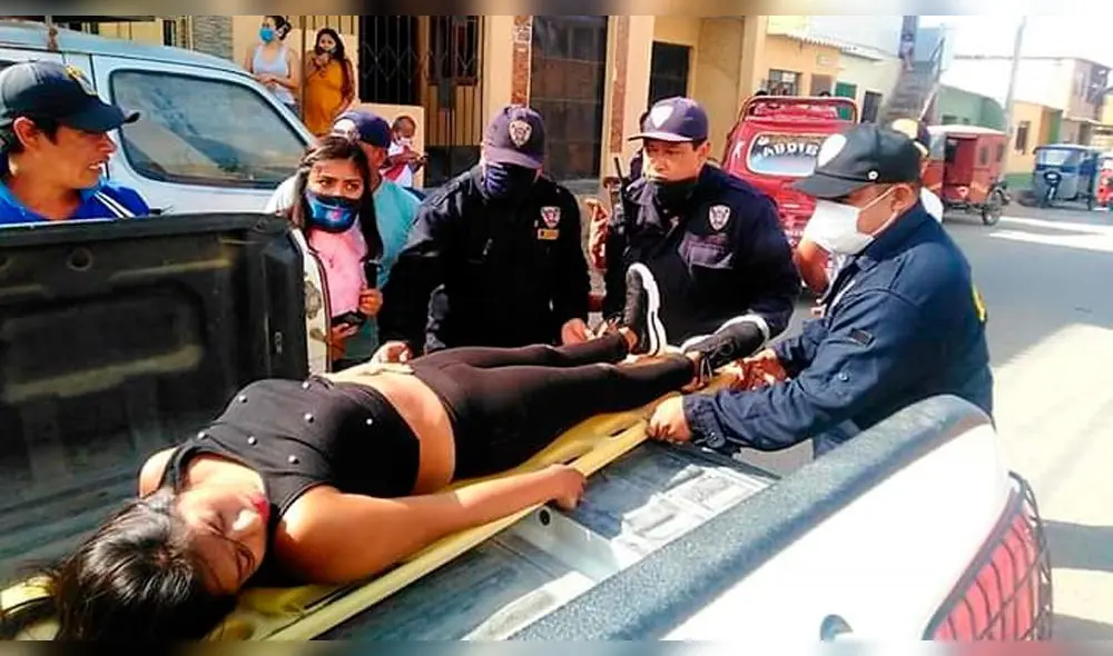 Joven atropellada por mototaxista Joven atropellada por mototaxista