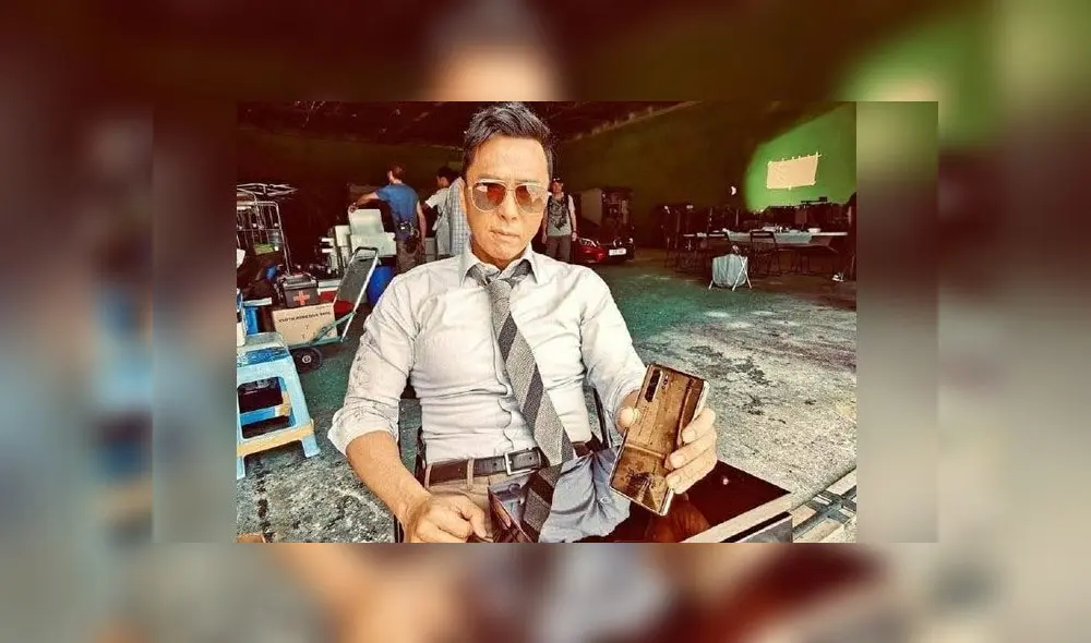 Este lujoso Huawei P30 Pro aparece en manos del famoso actor chino Donnie Yen. Este lujoso Huawei P30 Pro aparece en manos del famoso actor chino Donnie Yen.