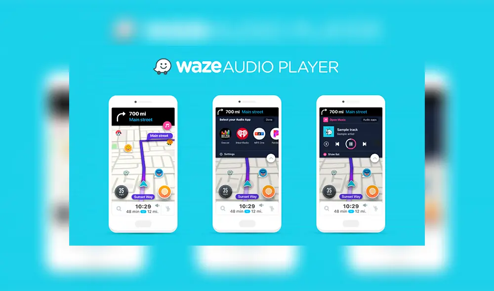 YouTube Music llega a Waze. YouTube Music llega a Waze.