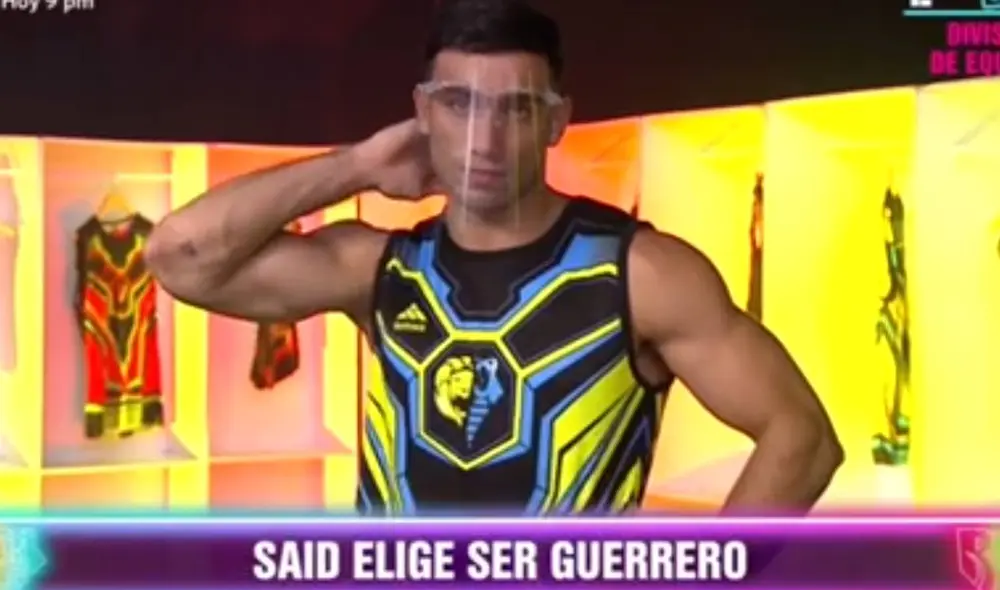 Said Palao elige ser del equipo de 'Los Guerreros' en Esto es guerra | Foto: Captura América TV Said Palao elige ser del equipo de 'Los Guerreros' en Esto es guerra | Foto: Captura América TV