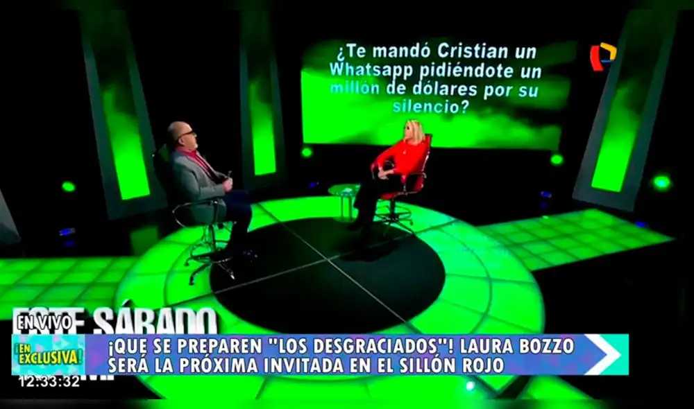 La pregunta que no respondió Laura Bozzo gracias al botón rojo La pregunta que no respondió Laura Bozzo gracias al botón rojo