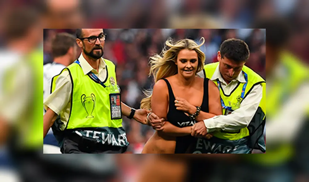 Liverpool vs. Tottenham: El momento en que mujer en bikini interrumpió la final de Champions 
