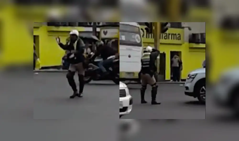 En Facebook, un policía dirige el tránsito bailando y causa furor en las redes sociales [VIDEO]