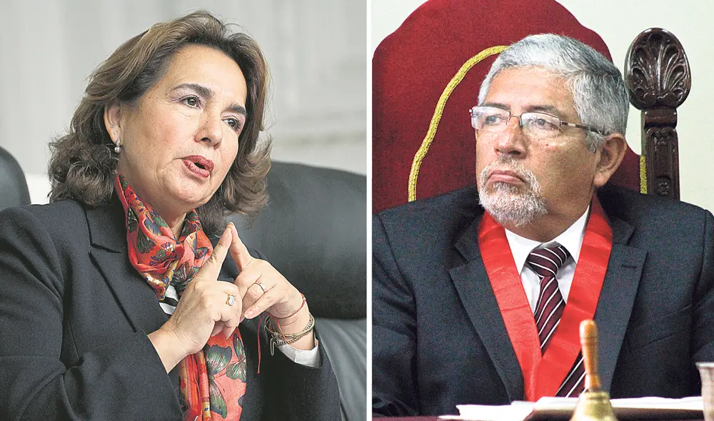 Jueces. Elvia Barrios Alvarado y Héctor Lama More. Uno de los dos será el nuevo presidente del Poder Judicial para 2021-2022. Foto: difusión