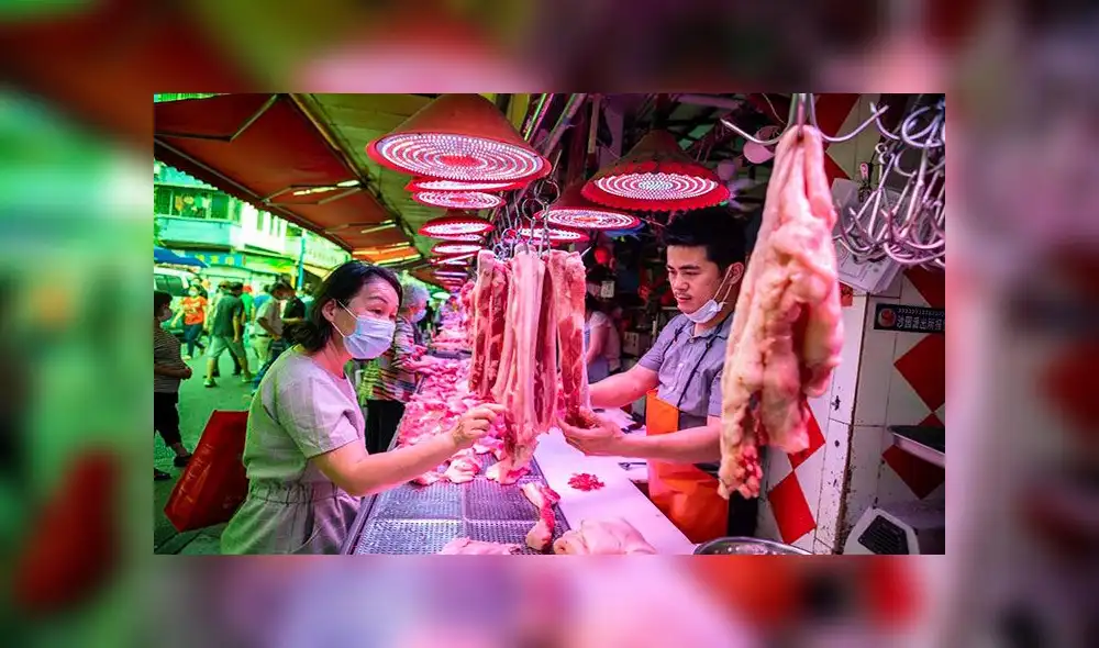 En China son comunes los 'mercados húmedos'. Foto: EFE En China son comunes los 'mercados húmedos'. Foto: EFE