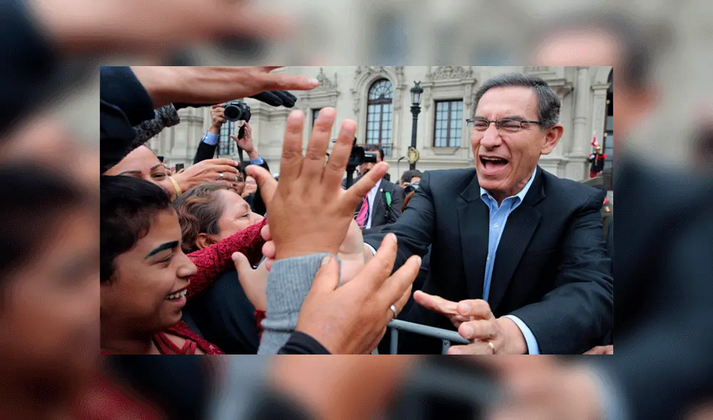 Martín Vizcarra: 76% de peruanos encuestados considera demócrata al presidente Martín Vizcarra: 76% de peruanos encuestados considera demócrata al presidente