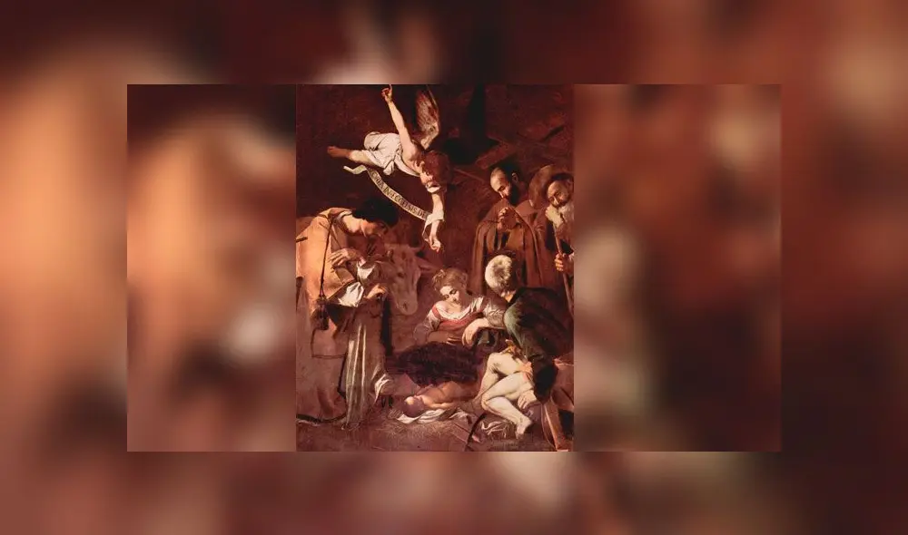 Nacimiento de Cristo, por Caravaggio.