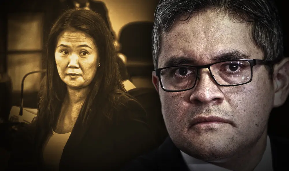 Fiscal José Domingo Pérez sostiene que Kieko Fujimoi es la cabecila de una presunta organización criminal. Composición: Fabrizio Oviedo/La República.