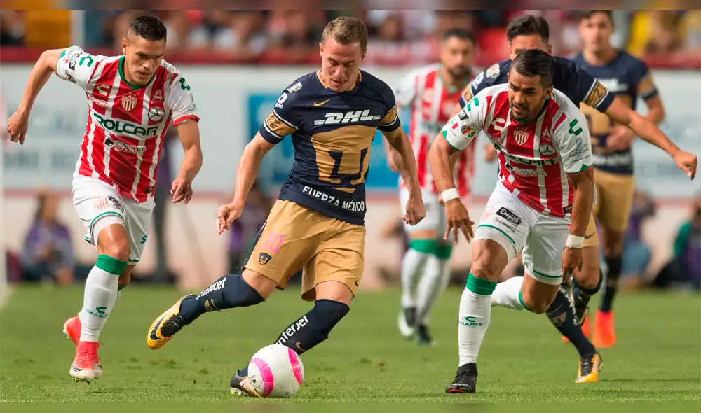 Necaxa venció 2-1 a Pumas por la fecha 2 de la Liga MX