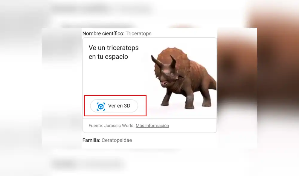 Para verlos, solo busca el nombre de cada uno en Google y pulsa en el botón "Ver en 3D".