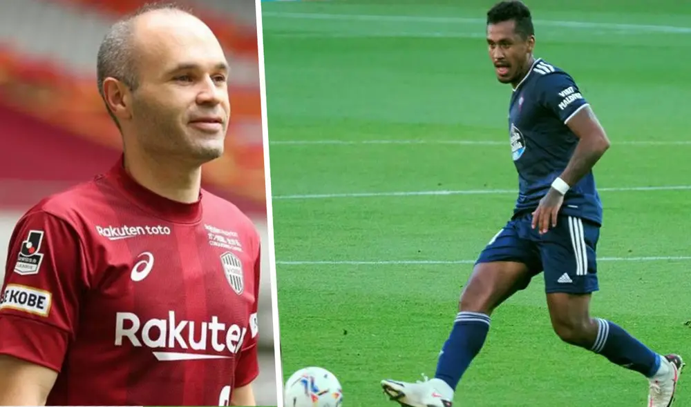 Andrés Iniesta consideró a Renato Tapia en su equipo, tras el partido del Celta de Vigo ante Barcelona. Fotos: EFE Andrés Iniesta consideró a Renato Tapia en su equipo, tras el partido del Celta de Vigo ante Barcelona. Fotos: EFE