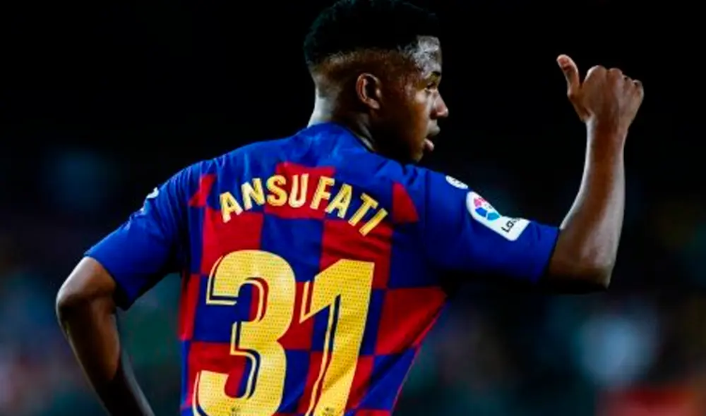 Ansu Fati volvió a entrar en la historia del Barcelona en partido por la primera fecha de la Champions League 2019-20.