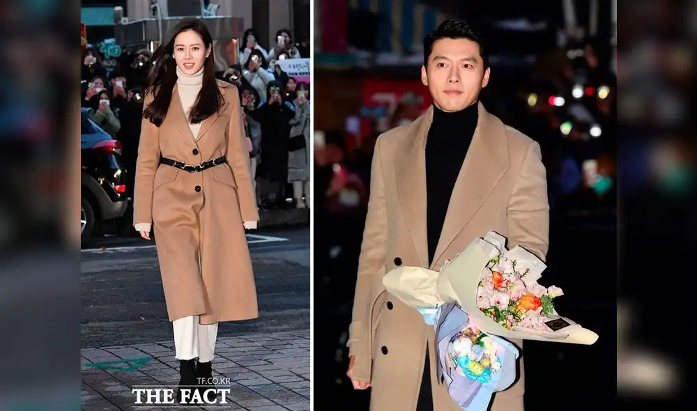 Algunos internautas juegan con la idea de que Hyun Bin y Son Ye Jin vinieron vestidos como 'pareja' para la fiesta de despedida de “Crash Landing on You”.