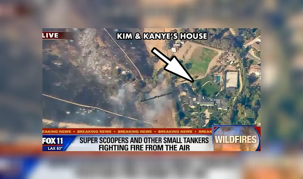 Kim y Khloé devastadas porque incendio destruyó la mansión de Caitlyn Jenner [VIDEOS y FOTOS]