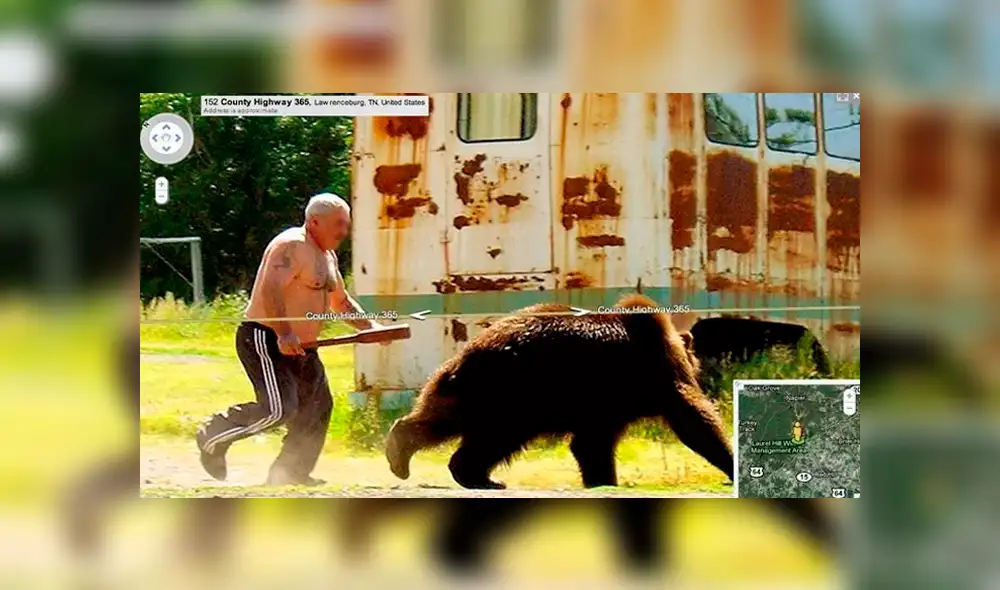 Google Maps: Buscaba la casa de su abuelo cuando captó una curiosa escena de un oso [FOTOS] 