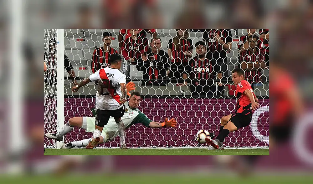 River vs. Paranaense: Marco Ruben quedó libre en el área y marcó el 1-0 [VIDEO]