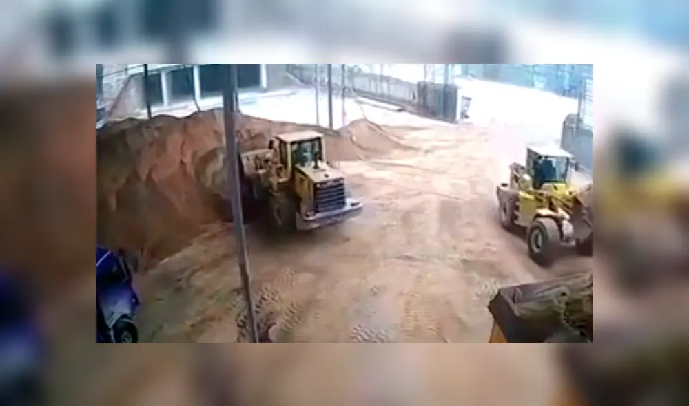 YouTube viral: tractor captura por error a hombre, lo baña en arena y lo arroja a contenedor [VIDEO]