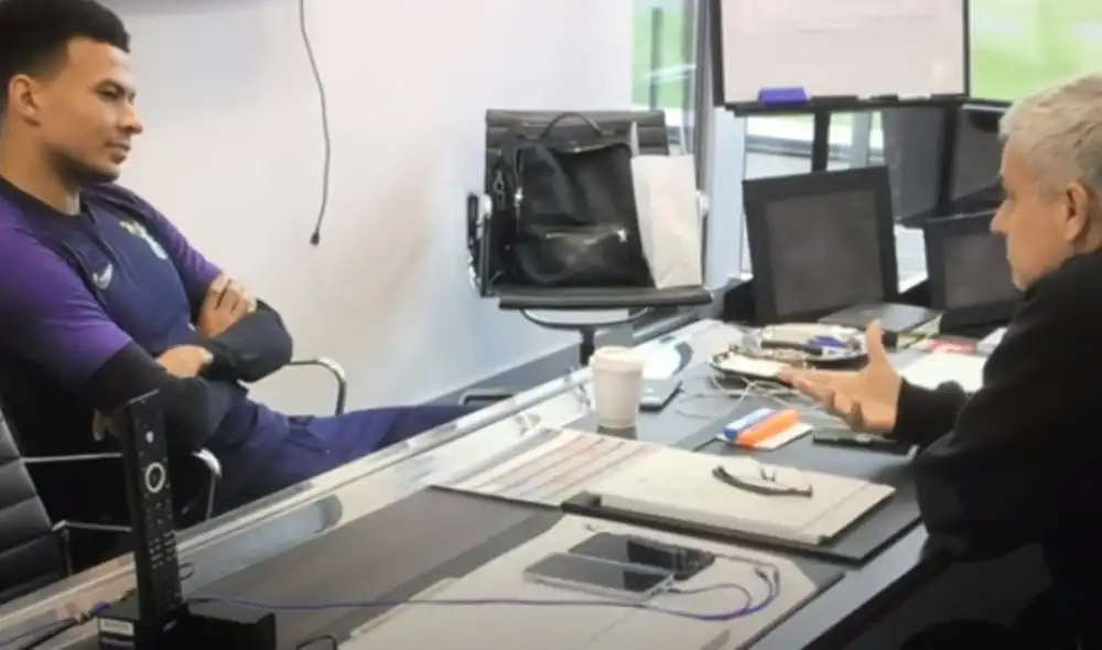 El alentador discurso de Mourinho a Dele Alli que ha dado la vuelta al mundo. Foto: Amazon Prime. El alentador discurso de Mourinho a Dele Alli que ha dado la vuelta al mundo. Foto: Amazon Prime.