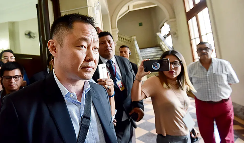 Versión. El excongresista Kenji Fujimori dijo estar tranquilo porque él no participó en ninguna conversación ilícita. Foto: Melissa Merino Versión. El excongresista Kenji Fujimori dijo estar tranquilo porque él no participó en ninguna conversación ilícita. Foto: Melissa Merino