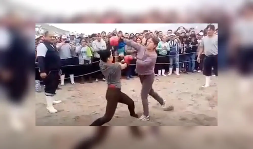 Facebook viral: increíble pelea de boxeo entre peruana y venezolana enfada a usuarios [VIDEO]