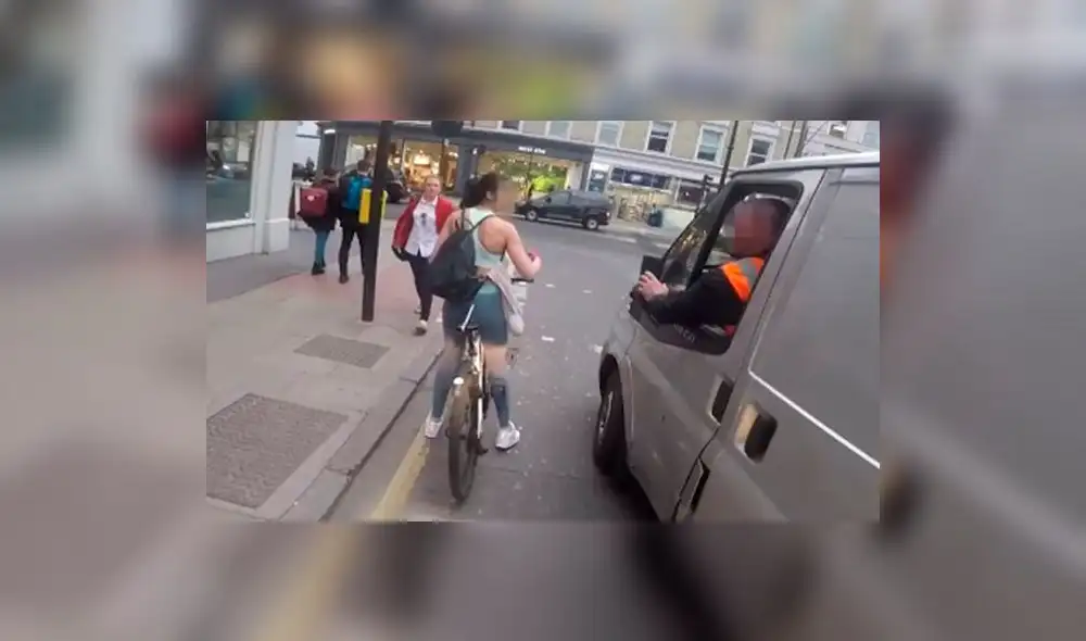 En Facebook, gran lección le dio una ciclista a un conductor acosador en la calle