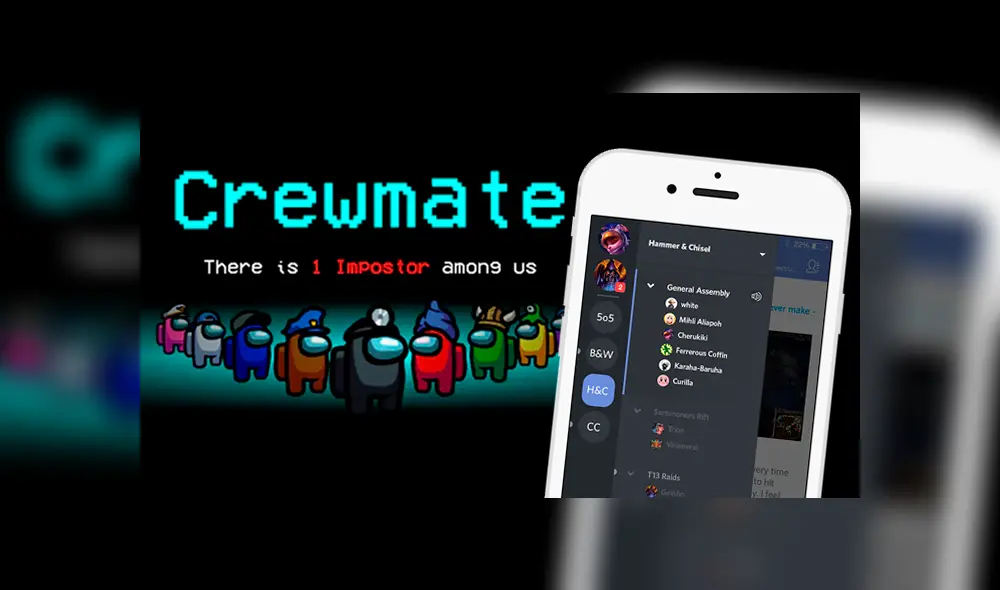 Disfruta de la mejor experiencia en Among Us configurando tu propio chat de voz con tus amigos. Imagen: Innersloth/Discord.