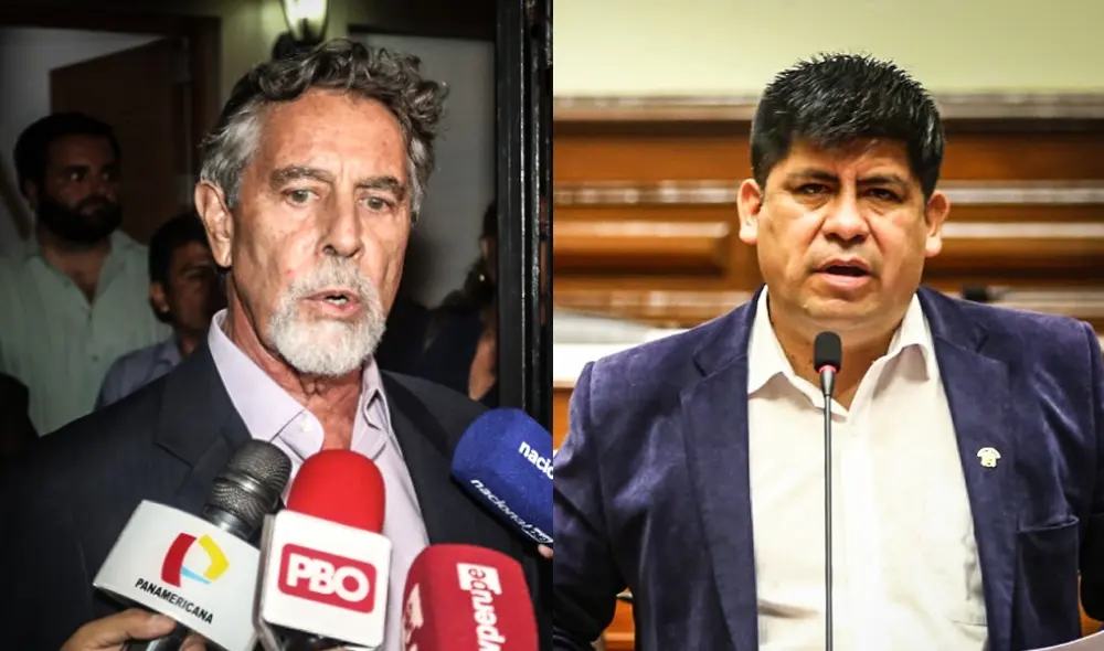 Francisco Sagasti (Partido Morado) y Lenin Checco (Frente Amplio). Francisco Sagasti (Partido Morado) y Lenin Checco (Frente Amplio).
