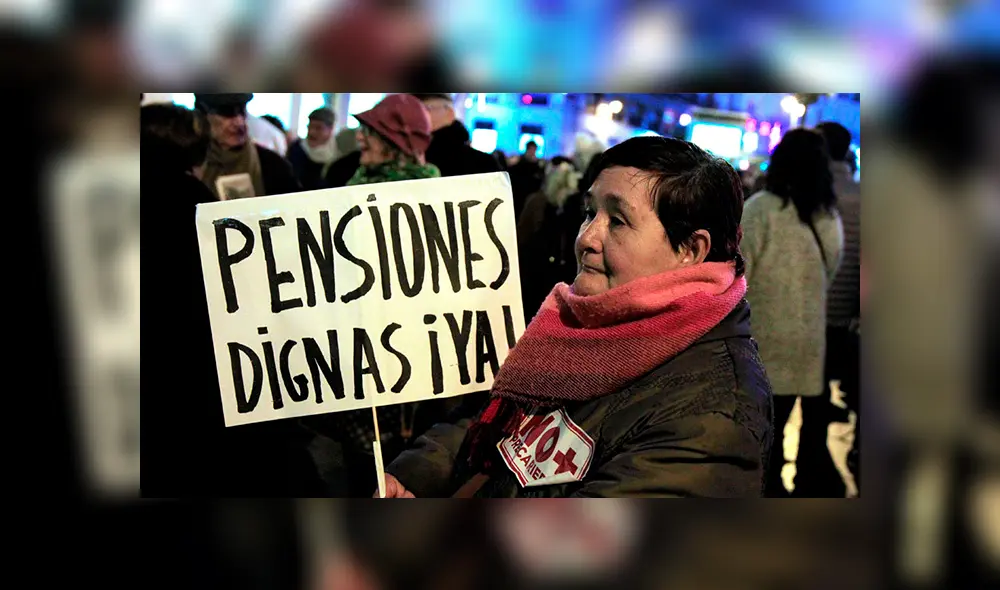 Jubilados protestan en calles de Madrid y Barcelona por pensiones dignas [VIDEO]