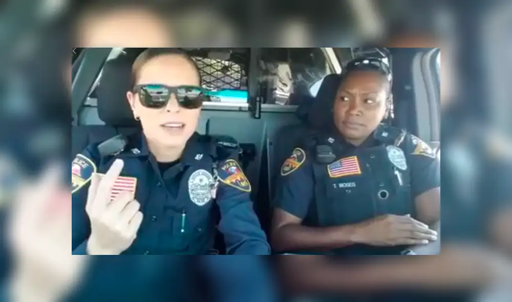 Épica ‘batalla’ de playback de dos policías causa furor en la red [VIDEO]