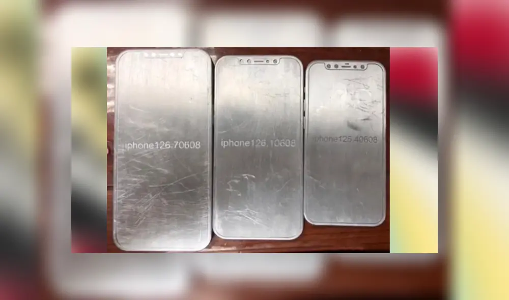 Desliza para ver las fotos filtradas de los supuestos modelos del iPhone 12. Foto: Jin Store / Twitter.