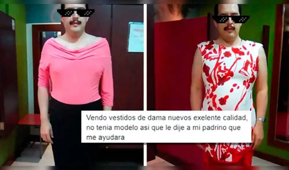Facebook viral: sorpresa por hombre que posa con vestidos de mujer por insólita razón [FOTOS]