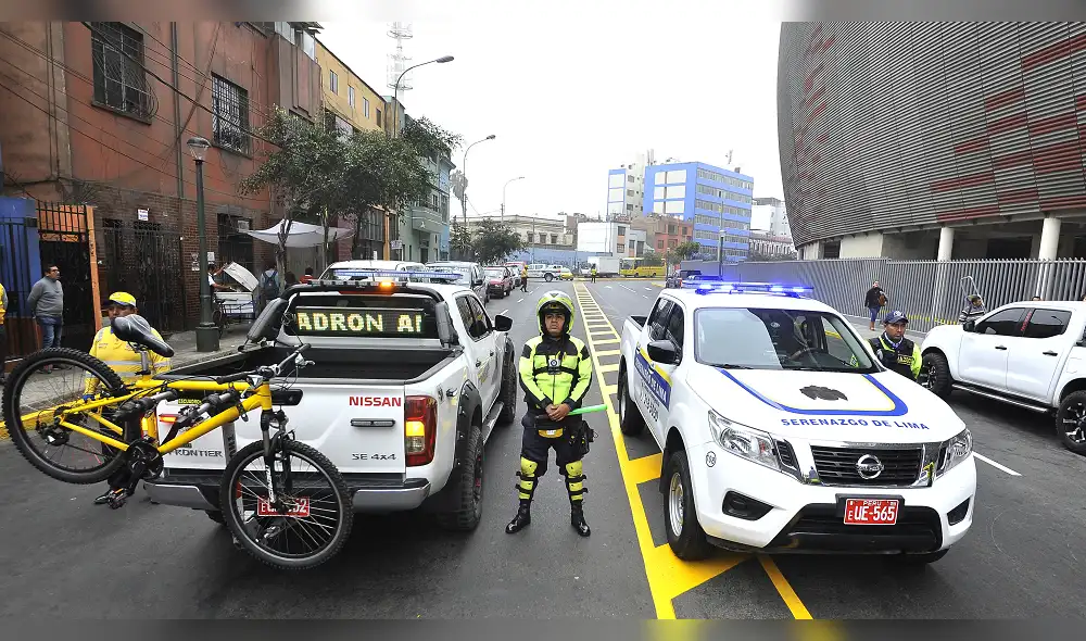 Cierran vías de acceso al Estadio Nacional por partido Perú vs. Escocia