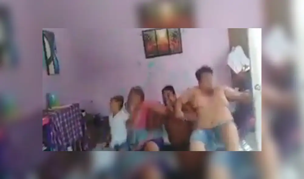 Video es viral en Facebook. Uno a uno, los integrantes de esta familia se iban subiendo en la hamaca, sin imaginar el terrible destino que sufrirían. Foto: Captura. Video es viral en Facebook. Uno a uno, los integrantes de esta familia se iban subiendo en la hamaca, sin imaginar el terrible destino que sufrirían. Foto: Captura.