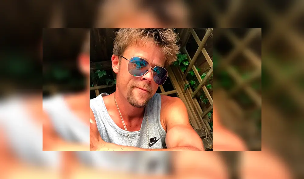 En Facebook, unas fotografías demostraron el parecido físico de un obrero de construcción con el actor Brad Pitt.