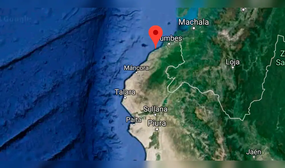 Reportan sismo de 4.2 grados en Tumbes Reportan sismo de 4.2 grados en Tumbes