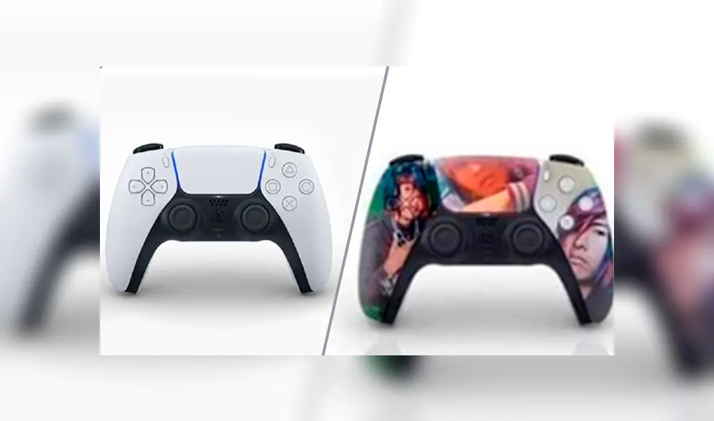 Así luciría el mando DualSense inspirado en Faraón Love Shady. Foto: composición La República. Así luciría el mando DualSense inspirado en Faraón Love Shady. Foto: composición La República.