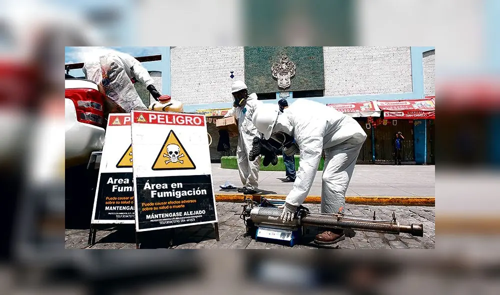 VISITA. Personal de desinfección acudió a mercado San Camilo. VISITA. Personal de desinfección acudió a mercado San Camilo.