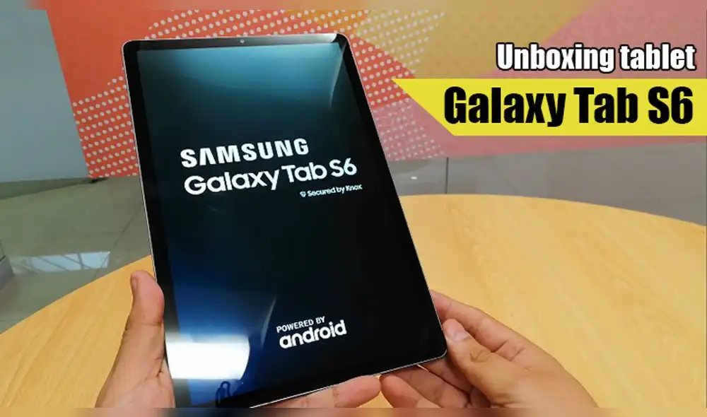 El Galaxy Tab S6 de Samsung posee una pantalla de 10.5 pulgadas Super AMOLED. Foto: Daniel Robles