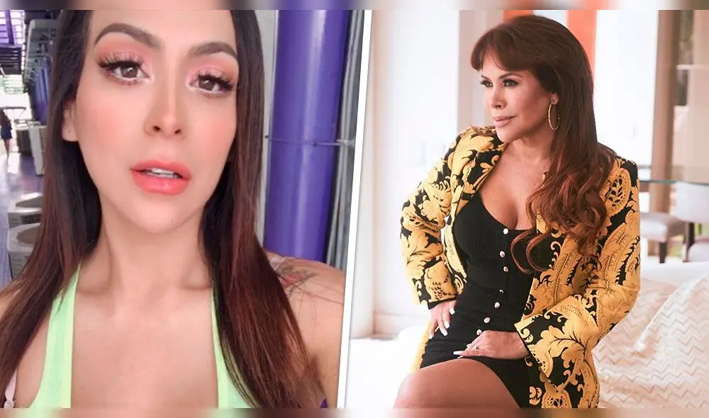 La popular ‘Chuecona’ no dudó en responder con fuertes palabras a la conductora de televisión. Foto: composición Instagram