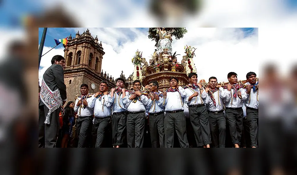 Cusqueños reviven Corpus Christi en una waka inca