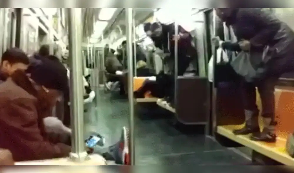 Facebook: Rata aparece en vagón de tren y pasajeros pierden el control [VIDEO]