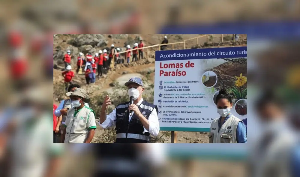 Las Lomas de Paraíso son el atractivo turístico de naturaleza con más visitas en esta parte de la ciudad. Foto: Municipalidad de Lima Las Lomas de Paraíso son el atractivo turístico de naturaleza con más visitas en esta parte de la ciudad. Foto: Municipalidad de Lima