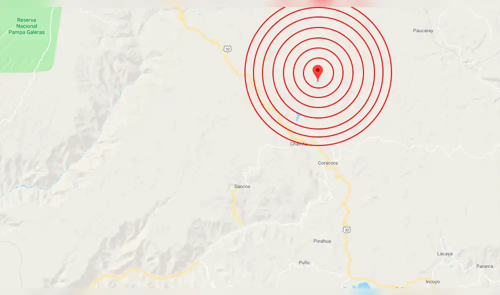 Sismo de 4,1 grados se sintió esta madrugada en Ayacucho