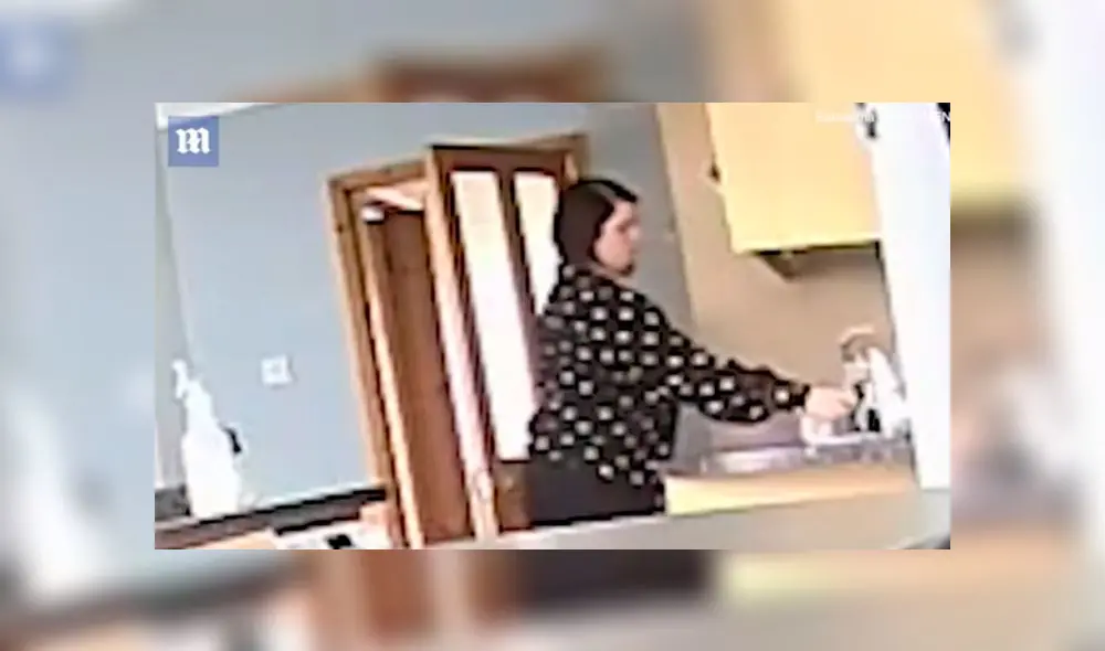 Vía YouTube: desliza para ver las imágenes de la cámara de seguridad Vía YouTube: desliza para ver las imágenes de la cámara de seguridad