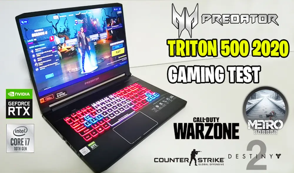 Probamos el rendimiento de la Predator Triton 500 con los videojuegos más potentes y este fue el resultado. Foto: Daniel Robles Probamos el rendimiento de la Predator Triton 500 con los videojuegos más potentes y este fue el resultado. Foto: Daniel Robles