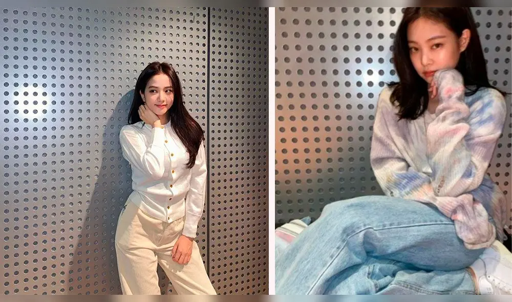 Jisso y Jennie subieron fotografías a Instagram en lo que parece ser su estudio de grabación o prácticas.