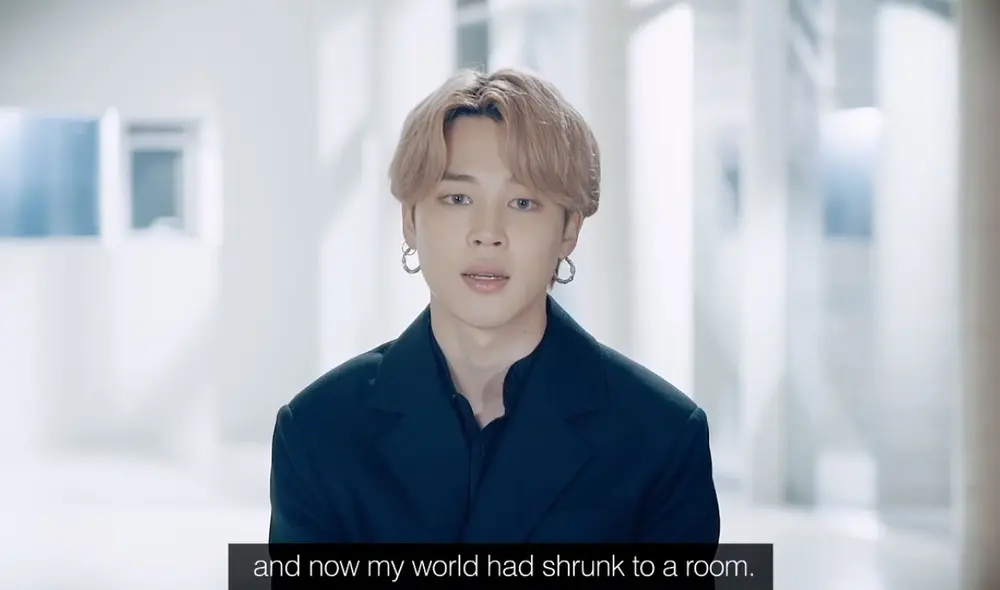 Jimin de BTS en la conferencia sobre la Prolongación de la crisis del COVID-19 de la ONU. Créditos: Captura Facebook